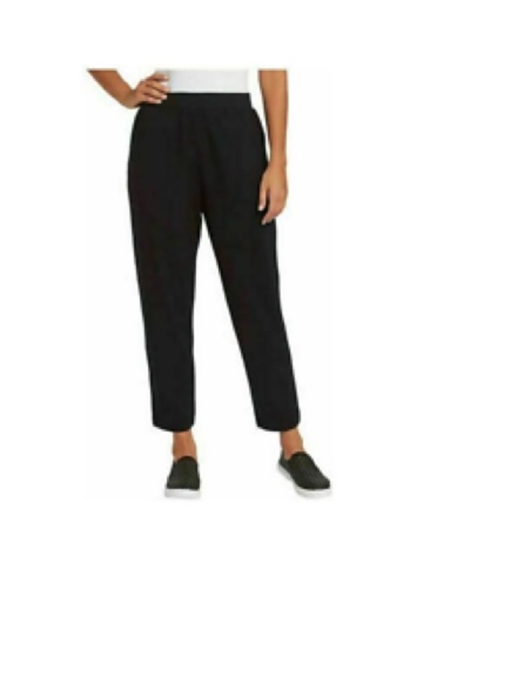 Jessica Simpson Black Wide-Leg Elastic-Waist Pants